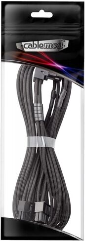 Cablemod RT-Series Pro Modflex Sleeved 12V-2x6 12VHPWR 90 ° STEALLESSENSE PCIE لـ ASUS/Seasonic/Phanteks (البديل A ، أبيض) in Kuwait
