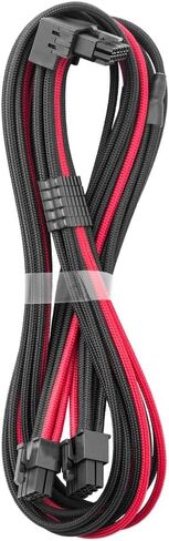 Cablemod RT-Series Pro Modflex Sleeved 12V-2x6 12VHPWR 90 ° STEALLESSENSE PCIE لـ ASUS/Seasonic/Phanteks (البديل A ، أبيض) in Kuwait