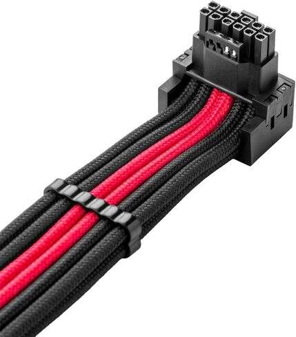 Cablemod RT-Series Pro Modflex Sleeved 12V-2x6 12VHPWR 90 ° STEALLESSENSE PCIE لـ ASUS/Seasonic/Phanteks (البديل A ، أبيض) in Kuwait