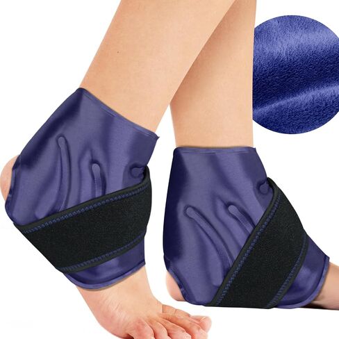 Ankle Ice Pack Wrap for Swelling, Ice Pack for Ankle Injuries Reusable, Cold Compress Therapy for Feet Pain Relief, Ankle Ice Wrap for Sprains, Achilles, Tendonitis, Plantar Fasciitis Blue in Saudi Arabia