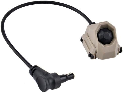 Tactical Modular Button Remote Activation Pressure Switch for SF M300 M600 PEQ15/L3 Series Weapon Light and Tactical Flashlight,for 20mm Picatinny Rail (Crane Laser Plug Tan) in Saudi Arabia