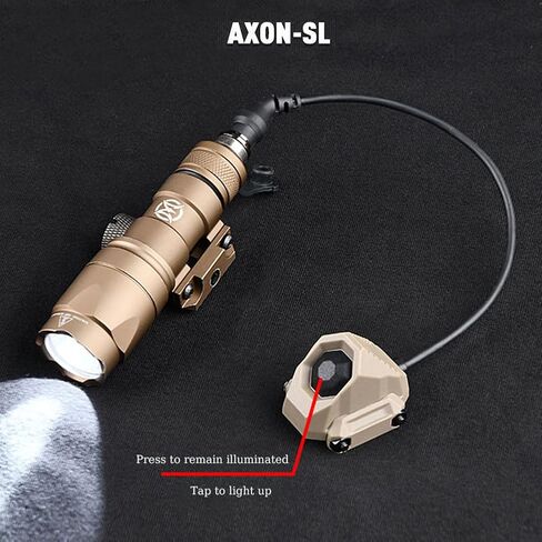 Tactical Modular Button Remote Activation Pressure Switch for SF M300 M600 PEQ15/L3 Series Weapon Light and Tactical Flashlight,for 20mm Picatinny Rail (Crane Laser Plug Tan) in Saudi Arabia
