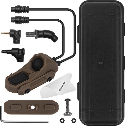 ACTIONUNION Tactical Pressure Switch Pro Two Button Compact AXON PRO Remote Pressure Switch Fits 20mm Picatinny Rail Mlock Rail and KeyMod Rail (Tan - AXON PRO) in Saudi Arabia