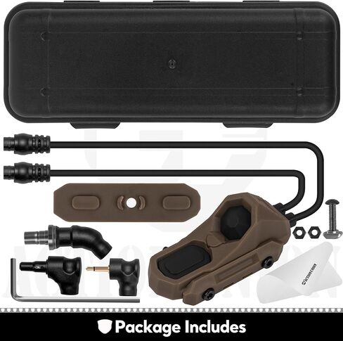 ACTIONUNION Tactical Pressure Switch Pro Two Button Compact AXON PRO Remote Pressure Switch Fits 20mm Picatinny Rail Mlock Rail and KeyMod Rail (Tan - AXON PRO) in Kuwait