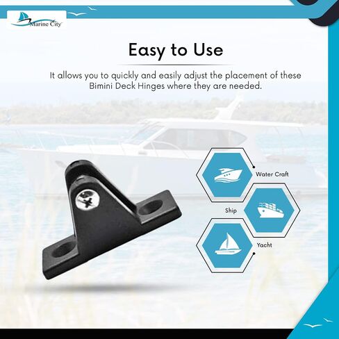 MARINE CITY Bimini Lightweight Durable Boat Nylon Jaw Slide Fittings Set, Black Round 3/4 Inches Tube Hardware Accessories for Boats – Yachts – Ships – RVs (Pack of 2) in Saudi Arabia
