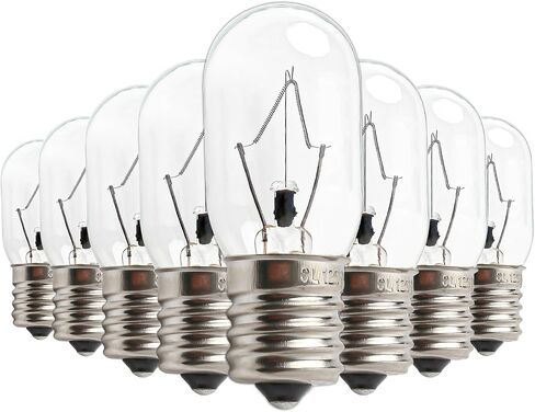Seentech Microwave Oven Bulbs - Model 8206232A, 125V 40W E17 Base - Ideal for Under Hood, Lava Lamps, Salt Lamps - Compatible with Part Numbers 1890433, 8206232, AP4512653 (8) in Saudi Arabia