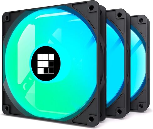 120mm PWM ARGB PC Case Fan (White, Forward 1 Pack) in Saudi Arabia
