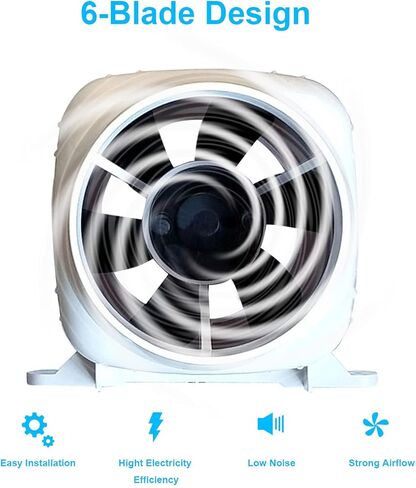 SAILINGFLO 3" in-line Marine Bilge Air Blower 12V 130CFM Centrifugal Bilge Fan (3") in Saudi Arabia