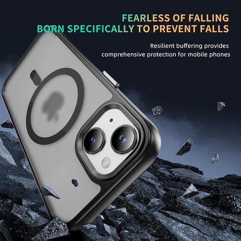 تم تصميمه لحالة iPhone 15 مع مغناطيسي متوافق مع غلاف واقٍ مقاوم لـ Magsafe لـ Magsafe for iPhone 15 (Deep Purple) in Kuwait