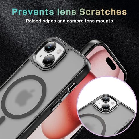 تم تصميمه لحالة iPhone 15 مع مغناطيسي متوافق مع غلاف واقٍ مقاوم لـ Magsafe لـ Magsafe for iPhone 15 (Deep Purple) in Kuwait