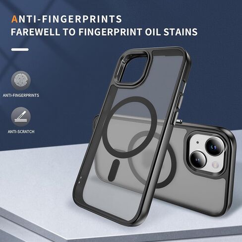 تم تصميمه لحالة iPhone 15 مع مغناطيسي متوافق مع غلاف واقٍ مقاوم لـ Magsafe لـ Magsafe for iPhone 15 (Deep Purple) in Kuwait