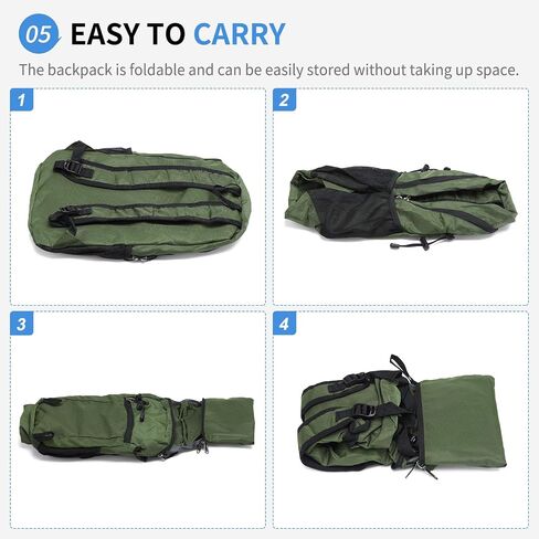 المشي لمسافات طويلة Daypack قابلة للتعبئة ، والتخييم على ظهر حقيبة الظهر مقاومة للمياه بوليستر خفيفة الوزن للرجال النساء يسافرون في الهواء الطلق in Kuwait