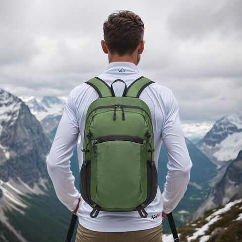 المشي لمسافات طويلة Daypack قابلة للتعبئة ، والتخييم على ظهر حقيبة الظهر مقاومة للمياه بوليستر خفيفة الوزن للرجال النساء يسافرون في الهواء الطلق in Kuwait