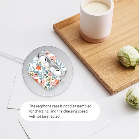يتوافق مع Airpod Pro 2nd/1st Generation ، حالة صلبة خفيفة الوزن ودائمة مع سلسلة مفاتيح ، غطاء علبة Airpod الأنيق للنساء (لوحة التفتيش الأحمر) in Kuwait