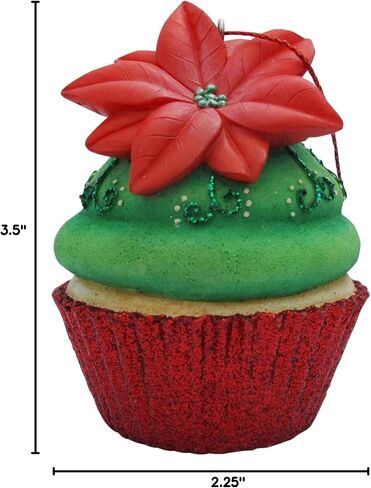JILLSON & ROBERTS Green Confetti Cupcake Christmas Tree Ornament in Saudi Arabia