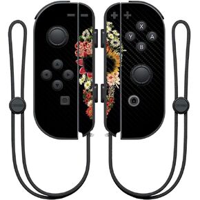 MightySkins Carbon Fiber Skin for Nintendo Joy-Con Controller - Neuron Galaxy | Protective, Durable Textured Carbon Fiber Finish | Easy to Apply, Remove, and Change Styles | Made in The USA