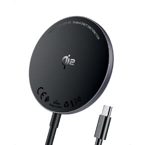 Intoval 15W Magnetic Wireless Charger for iPhone 16/16 Pro/16 Pro Max,QI2 Fast Mag Safe Charging Pad Compatible with iPhone 16/15/14/13 Series,AirPods (No AC Adapter Include)