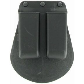 Fobus 6922P Standard Magazine Pouch for 22 & .380 Single-Stack Double Magazine Pouch, Ambidextrous Paddle, black, one size