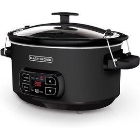 BLACK+DECKER SCD7007SSD Digital Slow Cooker with Temperature Probe + Precision Sous-Vide, 7-Quart Capacity, Stainless Steel