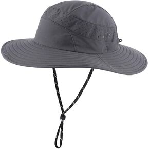 Connectyle UPF 50+ Wide Brim Sun Hat for Men Women UV Protection Bucket Hats Outdoor Breathable Safari Hat for Fishing Hiking