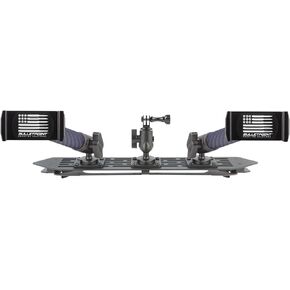 Bulletpoint RubiGrid Multiple Device Dash Mount Platform with 2 Phone Holders + Action Camera Bracket Compatible with 2018-2023 Jeep Wrangler JL (NOT 4xe) + 2020-2023 Gladiator