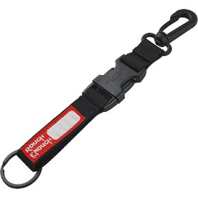 Rough Enough Tactical Quick Release Keychain for Men with Detachable Key Ring with Swivel Hook Black Nylon Molle Accessories