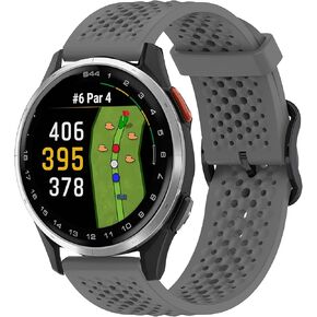 Compatible with Garmin Approach S44 Band, 20mm Quick Release Silicone band with Metal Buckle Compatible for Garmin Approach S50, S44, S42, S40 Smartwatch