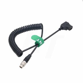 Power Cable for Fujinon Cabrio Cine Lens 19-90mm D-tap to Hirose 20-Pin Coiled 50cm-1m