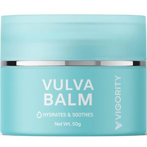 Vigority Vulva Balm Vaginal Moisturizer for Women: Intimate Skin Care Relieves Dryness, Odor & Irritation - Menopause Support With Beeswax, Shea Butter, Emu Oil, and CoQ10 - Estrogen Free