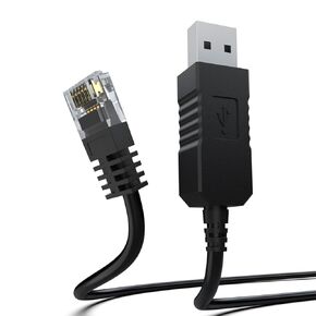 Radar Detector Cable, USB to RJ11 Plug Cable Compatible with Uniden R1 R3 R7, Beltronics, Escort Passport 9500ix Radar Detectors, 5Ft Power Cord Replacement for Radar Detector