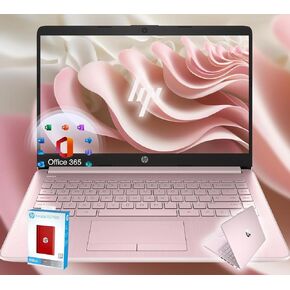 HP 14 Ultrabook • Back to School Limited Edition with Microsoft 365 • Intel 4-Core CPU • 32GB RAM • 1600GB Storage (64GB OnBoard withHP 512GB P500 Portable SSD + 1TB OneDrive) • Pink • Win 11