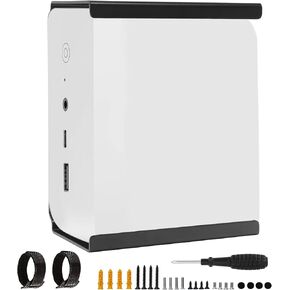 Metal Mini PC Mount For Beelink Ser8 mini pc ، ser6 mini pc ، eqr6 mini pc ، mini pc mount ، تحت المكتب وجبل الحائط ، فقط لـ beelink ser8 ، ser6 ،
