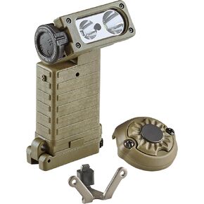 Streamlight 14801 Sidewinder X Military 275-Lumen Multi-Fuel Tactical Flashlight with Tilting Head Includes White/Red/Blue/IR LEDs, Coyote