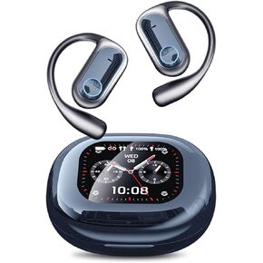 AI Translation Earbuds, Bluetooth 5.4 OWS Headphones with LCD Touch Screen, Real-Time Translator for 144 Languages & Accents, Perfect for Travel, Business & Learning, Royal Blue