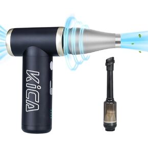 KiCA JetFan 2S Electric Air Duster with Vacuuming Accessory (Black)