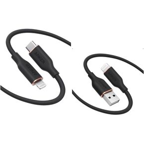 Anker Flow & USB-C to Lightning Cables, Durable & Fast, 6ft (Midnight Black)