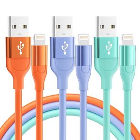 MenoSupp 3Pack 10 FT Lightning Cable iPhone Charger Fast Charging Cord Compatible with iPhone 14 13 12 11 Pro Max XR XS X 8 7 6 Plus SE iPad and More