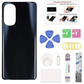 Compatible with Moto G Stylus 5G 2022 Back Cover Replacement, Back Housing Door with Pre-Cut Tape XT2215-1 XT2215-2 XT2215-4, with Toolkit & Instruction, Steel Blue