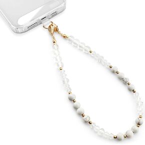 Natural Stones Cute Phone Charm Detachable Phone Strap Hook Hands-Free Phone Wrist Strap Cell Phone Lanyard for Women - Iphone Accessories Keychain
