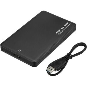 External Backup Hard Drive Case 2TB USB 3.0 Enclosure 2.5" Portable HDD SATA SSD