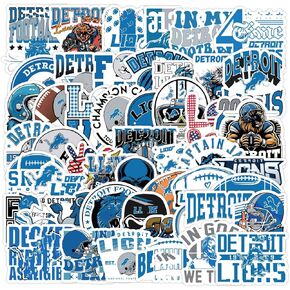 50 PCS Kansas Stickers Decal for Chiefs Stickers Pack Football Stickers for Water Bottle, Laptop, Bicycle, Computer, Motorcycle, Travel Case, Car Decal Decoration Sticker