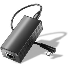 PoE to Type-C Converter for Amazon Echo Hub, 100Mbps Ethernet, 5V/2.4A & 9V/3A Output, Compatible Only for Echo Hub