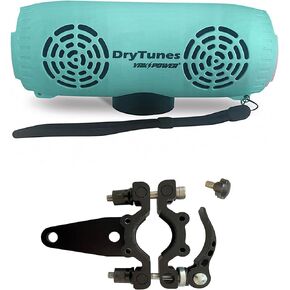 DryTunes | Outdoor | Portable | Waterproof (IP67) |Floating | Bluetooth Speaker - Bundle | Party Button | Kayaks | Paddleboards | Home | Travel | Magnetic Base | Up to 40 hours playtime (Seafoam)