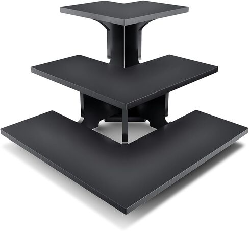 3 Tier Retail Display Stand, Portable Product Display Stand, for Store Retail Display Racks, Cupcake、Candlesticks、Glasses、Jars、Crafts、Jewellery、 Farmers Market Display (Triangles) in Saudi Arabia