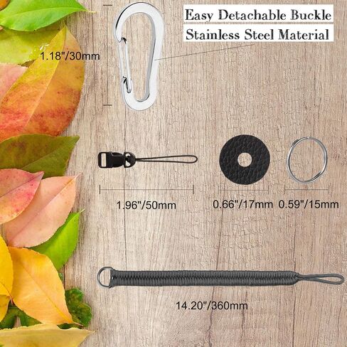 Camera Wrist Strap for Photographers, Detachable Hand Strap with Stainless Steel Clip, Paracord for DSLR Cameras in Saudi Arabia