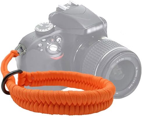 Camera Wrist Strap for Photographers, Detachable Hand Strap with Stainless Steel Clip, Paracord for DSLR Cameras in Saudi Arabia
