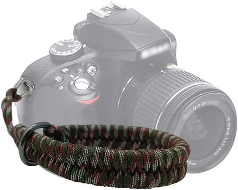 Camera Wrist Strap for Photographers, Detachable Hand Strap with Stainless Steel Clip, Paracord for DSLR Cameras in Saudi Arabia