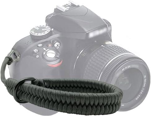 Camera Wrist Strap for Photographers, Detachable Hand Strap with Stainless Steel Clip, Paracord for DSLR Cameras in Saudi Arabia