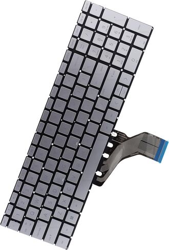 استبدال لوحة مفاتيح Deal4go Silver Non-Backlit لـ HP 15-DY 15-EF 15-CS 17-BY 15S-DU 15-CX 15-DA 15-DF 170 250 255 256 258 G6 G7 in Kuwait