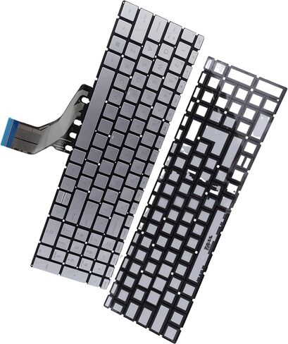استبدال لوحة مفاتيح Deal4go Silver Non-Backlit لـ HP 15-DY 15-EF 15-CS 17-BY 15S-DU 15-CX 15-DA 15-DF 170 250 255 256 258 G6 G7 in Kuwait